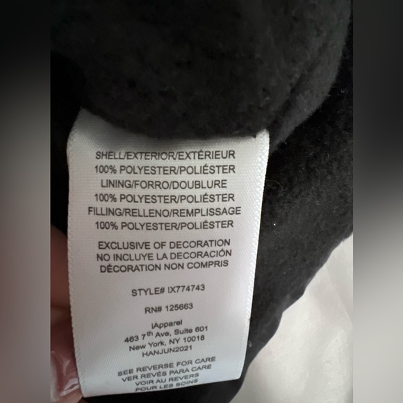 EXTREME toddler boys all black puff jacket size 2t - Picture 6 of 6